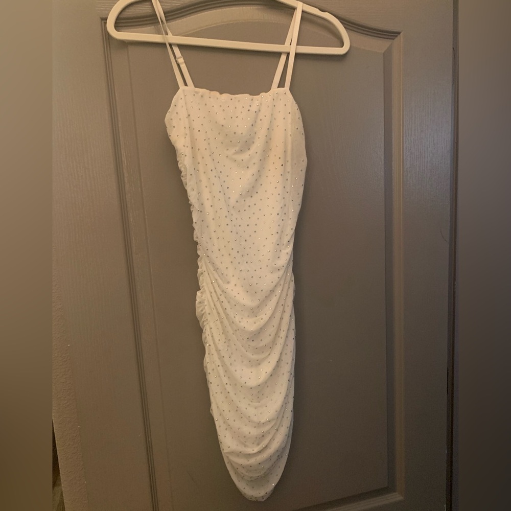 Medium white rhinestone dress